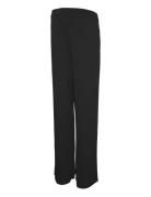 Mlfrederikke Wide Slit Jrs Pants Hw Bottoms Trousers Joggers Black Mamalicious