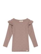 Nmfgago Kuo Ls Slim Top Lil Tops T-shirts Long-sleeved T-Skjorte Beige Lil'Atelier