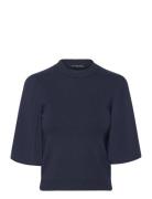 Krista Knits Flared Slv Jumper Tops Knitwear Jumpers Navy French Connection