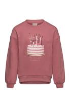 Sweatshirt Ls Tops Sweatshirts & Hoodies Sweatshirts Pink Minymo