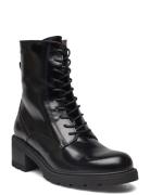 Azura Shoes Boots Ankle Boots Laced Boots Black Wonders