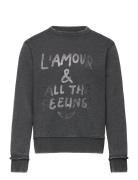 Sweatshirt Tops Sweatshirts & Hoodies Sweatshirts Grey Zadig & Voltaire Kids