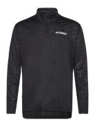 Terrex Multi Half-Zip Long-Sleeve Top Sport T-Langærmet Skjorte Black Adidas Terrex