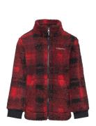 Rugged Ridge Ii Printed Sherpa Full Zip Outerwear Fleece Outerwear Fleece Jackets Red Columbia Sportswear