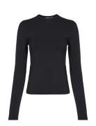 Modal Stretch Slim C-Neck Top Ls Tops T-shirts & Tops Long-sleeved Black Calvin Klein