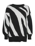 Vmnancy Ls O-Neck Long Pullover Boo Tops Knitwear Jumpers Black Vero Moda