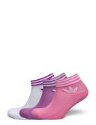 Trefoil Ankle Sock Half-Cushi D 3 Pair Pack Lingerie Socks Footies-ankle Socks Pink Adidas Originals