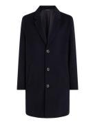 Dc Wool Mix Coat Uldfrakke Frakke Navy Tommy Hilfiger