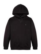 U Timeless Hoodie Tops Sweatshirts & Hoodies Hoodies Black Tommy Hilfiger