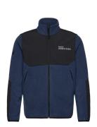 Halo Blocked Zip Fleece Tops Sweatshirts & Hoodies Fleeces & Midlayers Blue HALO