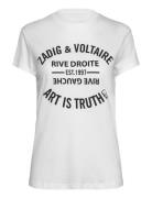 Walk Ico Blason Eco Tops T-shirts & Tops Short-sleeved White Zadig & Voltaire