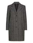 Slfnew Alma Wool Coat Herringb Noos Outerwear Coats Winter Coats Grey Selected Femme