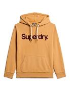 Classic Core Logo Hoodie Tops Sweatshirts & Hoodies Hoodies Yellow Superdry