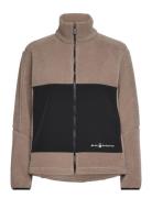 W Gale Pile Zip Jacket Sport Sweatshirts & Hoodies Fleeces & Midlayers Brown Sail Racing