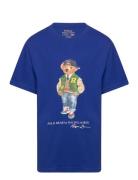 Polo Bear Cotton Jersey Tee Tops T-Kortærmet Skjorte Blue Ralph Lauren Kids