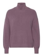 Mschmagnea Rachelle Pullover Tops Knitwear Turtleneck Purple MSCH Copenhagen