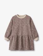 Sweat Dress Zenia Dresses & Skirts Dresses Casual Dresses Long-sleeved Casual Dresses Purple Wheat