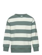 Sweater Block Stripe Tops Sweatshirts & Hoodies Sweatshirts Green Lindex