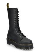 1B99 Quad Black Pisa Shoes Boots Ankle Boots Ankle Boots Flat Heel Black Dr. Martens