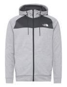 M Reaxion Fleece F/Z Hoodie - Eu Sport Sweatshirts & Hoodies Hoodies Grey The North Face