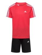 U Tr-Es 3S Tset Sport Sets With Short-sleeved T-shirt Red Adidas Sportswear