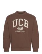 Sweater L/S Tops Sweatshirts & Hoodies Sweatshirts Brown United Colors Of Benetton