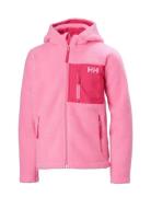 Jr Champ Pile Jacket Outerwear Fleece Outerwear Fleece Jackets Pink Helly Hansen