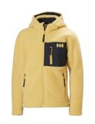 Jr Champ Pile Jacket Outerwear Fleece Outerwear Fleece Jackets Yellow Helly Hansen