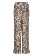 Pants In Leo Print - Petra Fit Bottoms Trousers Wide Leg Brown Coster Copenhagen