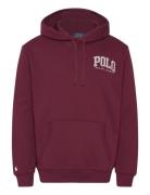 Logo Fleece Hoodie Tops Sweatshirts & Hoodies Hoodies Burgundy Polo Ralph Lauren