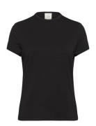 Modal Stretch C-Neck Slim Top Ss Tops T-shirts & Tops Short-sleeved Black Calvin Klein