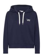 Essential Hoodie Tops Sweatshirts & Hoodies Hoodies Navy Lee Jeans