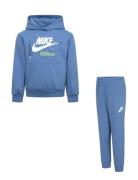 Nike Sportswear Futura Pullover Hoodie And Pants Set Sets Sweatsuits Blue Nike