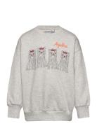 Agatha Dogs Sp Sweatshirt Tops Sweatshirts & Hoodies Sweatshirts Grey Mini Rodini