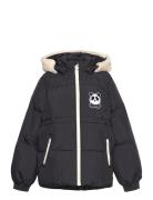 Panda Hooded Puffer Jacket Foret Jakke Black Mini Rodini