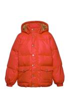 Heavy Hooded Puffer Jacket Foret Jakke Red Mini Rodini