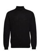 Cfkonrad Merino Roll Neck Knit Tops Knitwear Turtlenecks Black Casual Friday