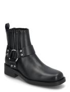 Onlbax-2 Pu Short Biker Boot Shoes Boots Ankle Boots Ankle Boots Flat Heel Black ONLY