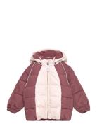 Glow In The Dark Jacket Outerwear Jackets & Coats Winter Jackets Pink Mikk-line