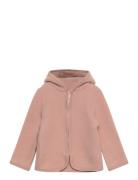 Jacket Ears Wool Fleece  Outerwear Fleece Outerwear Fleece Jackets Pink Huttelihut