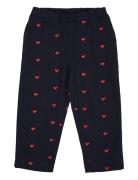 Twill Heart Pants Bottoms Trousers Navy Copenhagen Colors