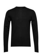 Cfkent Merino Crew Neck Knit Tops Knitwear Round Necks Black Casual Friday