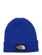 Kids Tnf Box Logo Cuffed Beanie Accessories Headwear Hats Beanie Blue The North Face