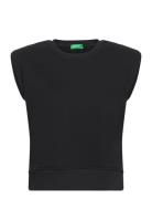 Sleeveless Sweater Tops T-shirts & Tops Sleeveless Black United Colors Of Benetton