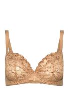 Fleurs Signature Covering Underwired Bra Lingerie Bras & Tops Wired Bras Beige CHANTELLE