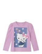 Nmfananas Hellokitty Ls Top Vde Tops T-shirts Long-sleeved T-Skjorte Purple Name It