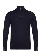 Mmgadam Soft Zip Turtle Neck Knit Tops Knitwear Half Zip Jumpers Navy Mos Mosh Gallery