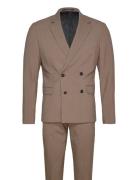 Plain Db Mens Suit - Normal Lenght Habit Beige Lindbergh