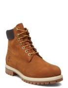 Timberland Premium 6 Inch Lace Up Waterproof Boot Dark Wheat Nubuck Snørestøvler Brown Timberland