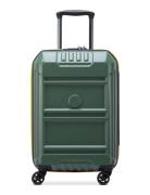 Rempart 55 Cm Exp. Cabin Trolley Case Bags Suitcases Khaki Green DELSEY PARIS